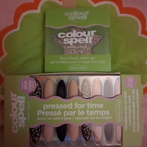 Colour Spell Glitter Gel and Press-On Nails Set